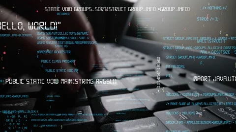 Creative visual of computer programming coding and software development Stock Footage 151608485