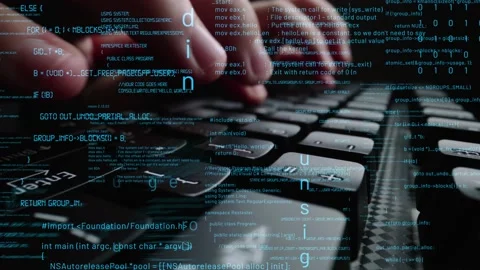 Creative visual of computer programming coding and software development Stock Footage 151610990