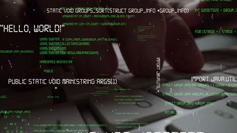 Creative visual of computer programming coding and software development Stock Footage 151657228