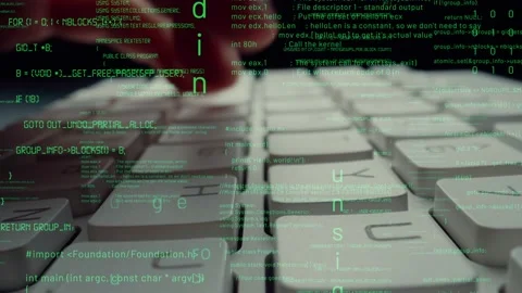 Creative visual of computer programming coding and software development Stock Footage 152001603