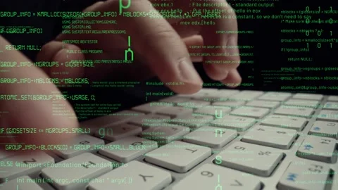 Creative visual of computer programming coding and software development Stock Footage 152054571