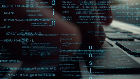 Creative visual of computer programming coding and software development Stock Footage 152118250