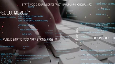 Creative visual of computer programming coding and software development Stock Footage 152497077