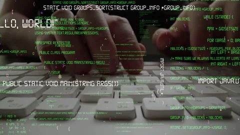 Creative visual of computer programming coding and software development Stock Footage 152544473