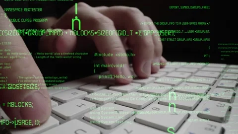 Creative visual of computer programming coding and software development Stock Footage 152601374