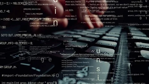 Creative visual of computer programming coding and software development Stock Footage 152957610