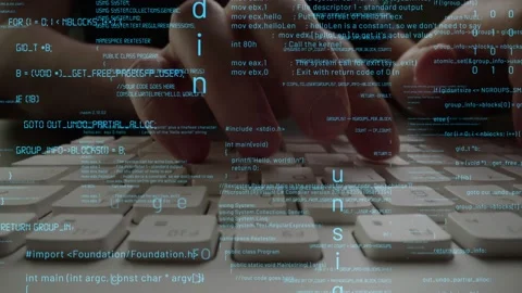 Creative visual of computer programming coding and software development Stock Footage 153348573
