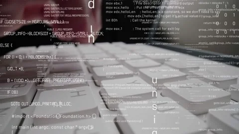 Creative visual of computer programming coding and software development Stock Footage 153389479