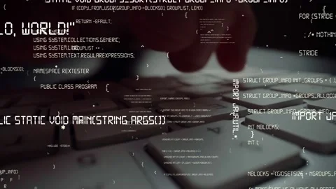Creative visual of computer programming coding and software development Stock Footage 153731837