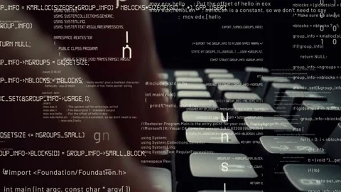 Creative visual of computer programming coding and software development Stock Footage 153782705