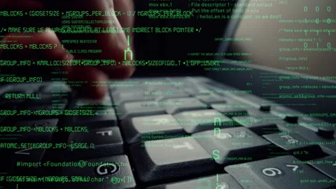 Creative visual of computer programming coding and software development Stock Footage 153782721