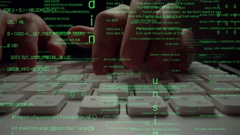 Creative visual of computer programming coding and software development Stock Footage 153815324