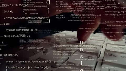 Creative visual of computer programming coding and software development Stock Footage 154211894