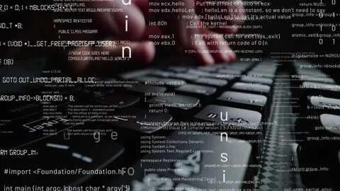 Creative visual of computer programming coding and software development Stock Footage 154628835