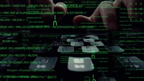 Creative visual of computer programming coding and software development Stock Footage 154848603