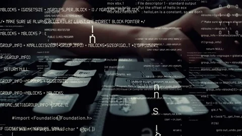 Creative visual of computer programming coding and software development Stock Footage 154877595