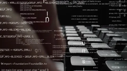 Creative visual of computer programming coding and software development Stock Footage 155254780