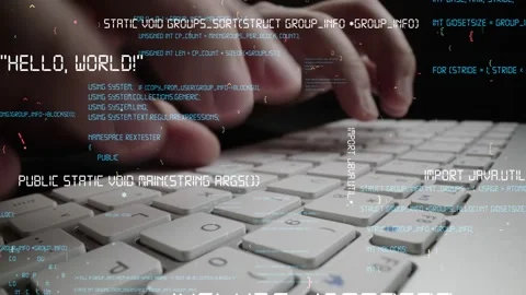 Creative visual of computer programming coding and software development Stock Footage 155254949