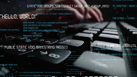 Creative visual of computer programming coding and software development Stock Footage 155254965