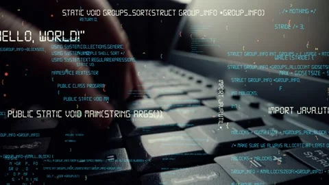 Creative visual of computer programming coding and software development Stock Footage 155587920