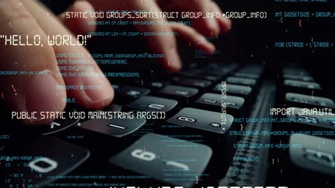 Creative visual of computer programming coding and software development Stock Footage 155587974