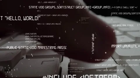 Creative visual of computer programming coding and software development Stock Footage 155879807