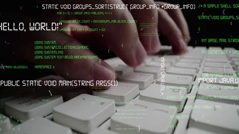 Creative visual of computer programming coding and software development Stock Footage 155911550