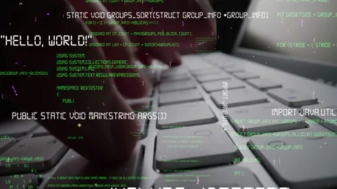 Creative visual of computer programming coding and software development Stock Footage 155911569