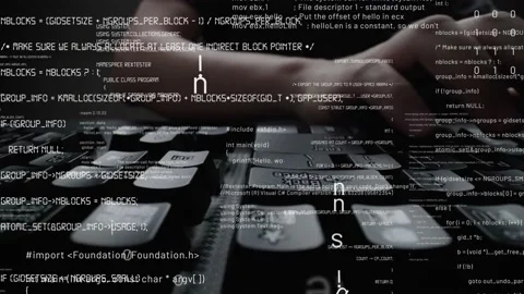 Creative visual of computer programming coding and software development Stock Footage 155941587