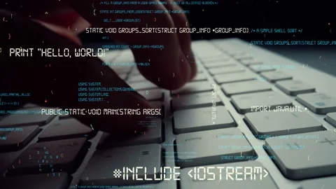 Creative visual of computer programming coding and software development Stock Footage 156279201