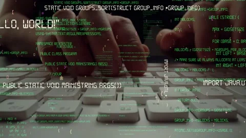 Creative visual of computer programming coding and software development Stock Footage 156310679