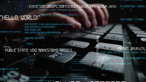 Creative visual of computer programming coding and software development Stock Footage 156677128