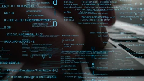 Creative visual of computer programming coding and software development Stock Footage 156679025