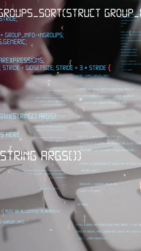 Creative visual of computer programming coding and software development Stock Footage 293182243