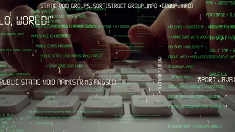 Creative visual of computer programming coding and software development Stock Footage 294585026