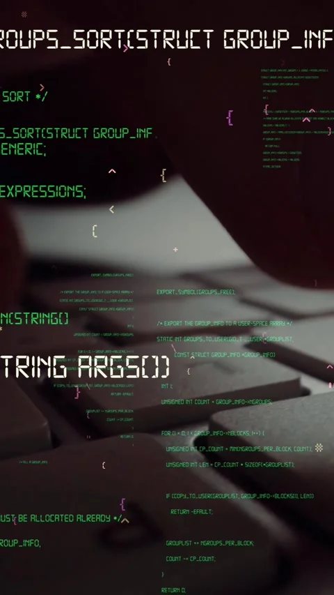 Creative visual of computer programming coding and software development Stock Footage 294959677