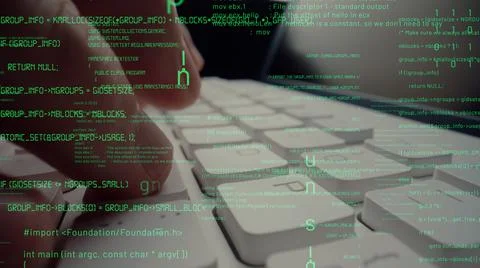 Creative visual of computer programming coding and software development 스톡 사진