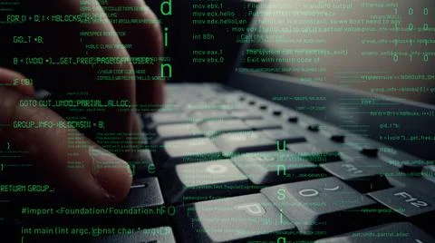 Creative visual of computer programming coding and software development 스톡 사진