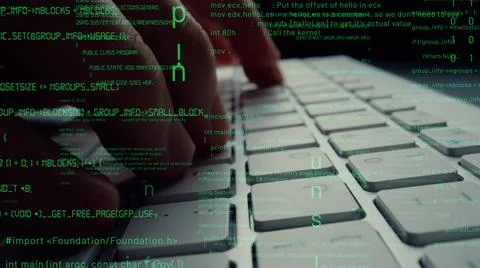 Creative visual of computer programming coding and software development 스톡 사진