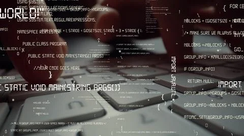 Creative visual of computer programming coding and software development 스톡 사진