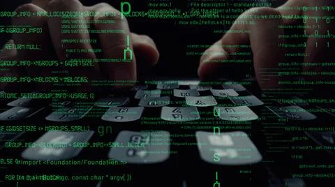 Creative visual of computer programming coding and software development 스톡 사진