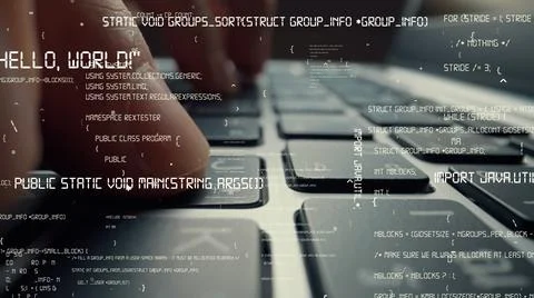 Creative visual of computer programming coding and software development 스톡 사진
