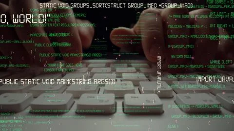 Creative visual of computer programming coding and software development 스톡 사진