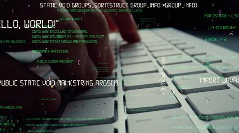 Creative visual of computer programming coding and software development 스톡 사진