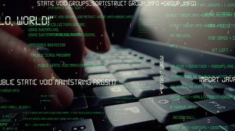 Creative visual of computer programming coding and software development 스톡 사진