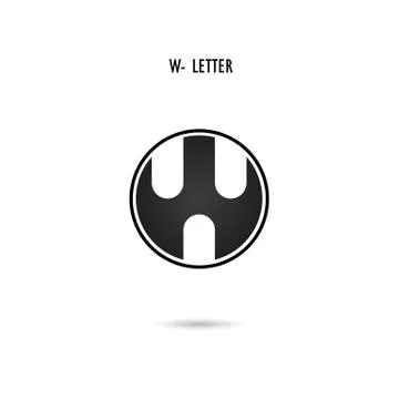Creative W-letter icon abstract logo design.W-alphabet symbol.Corporate busin Stock Illustration