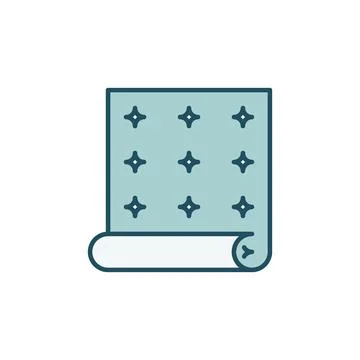 Creative Wallpaper with Pattern colored vector icon 스톡 일러스트