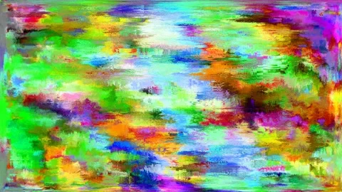 Creative watercolor frame by frame animation, loop Stockbeeldmateriaal 125963437