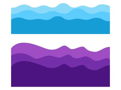 Creative Wave Pattern for Presentations and Digital Art Stock Illustration