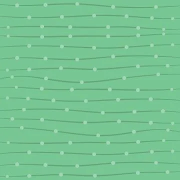 Creative wave stripe and dot pattern in green background vector Stock Illustration